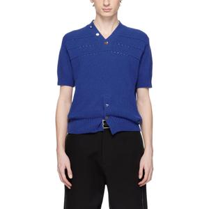 Джемпер Short sleeve Button Top ADER ERROR, синий