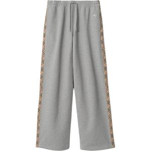 Вязаные спортивные штаны свободного кроя Women's Burberry, светло heather серый