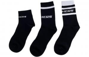 Носки до середины икры унисекс 1 набор из 3 пар Skechers, 1 набор 3 пары (Смешанные цвета-02EE)