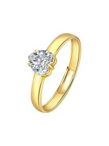 Кольцо в форме сердца из золота 585 пробы Lucardi