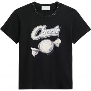 COACH Футболка женская черная