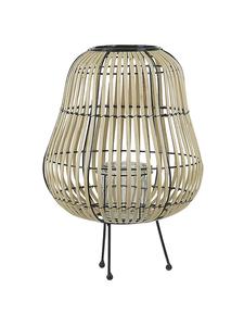 Beliani Фонарь BERKNER коричнево-черного цвета - (Ш) 31 x (В) 44 x (Д) 31 см