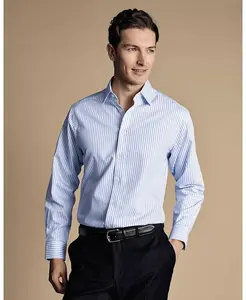 Мужская классическая рубашка Slim-Fit Charles Tyrwhitt, синий