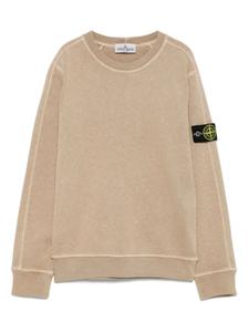 Толстовка с изображением компаса от Stone Island Junior, коричневый