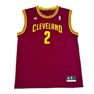 Adidas Баскетбольная майка унисекс бордового цвета