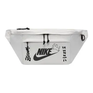 Nike Тканевая наплечная сумка через плечо поясная унисекс светло-бежевая, Happy