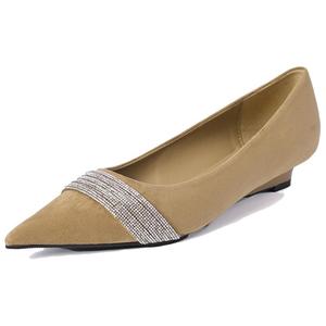 QITUMAUL Женские туфли на каблуке с асимметричным вырезом - цвет хаки [высота каблука 3 см], цвет Khaki[Heel Height 3cm]