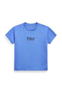 Детская хлопковая футболка Polo Ralph Lauren, синий
