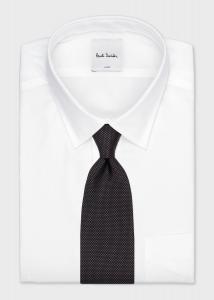 Галстук в двухцветную точку