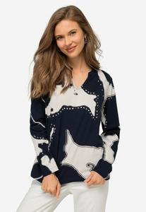 Рубашка с длинным рукавом INSEL V AUSSCHNITT LANGARM LAURASØN, цвет marine