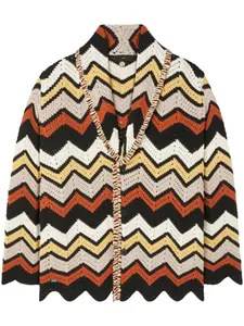 Кардиган Kaleidoscopic с узором шеврон Alanui, черный