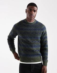 Джемпер Levi's Presidio реглан фэрайл темно-зеленого цвета