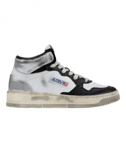 Кожаные кроссовки на шнуровке Autry, мультиколор