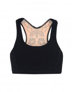 Кроп-топ Lola Tulle Bra Sàpopa, черный