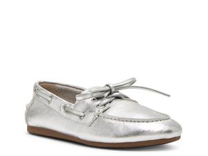 Туфли-лодочки Steve Madden Sag Boat Shoe, серебристый металлик
