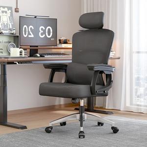 Эргономичное кресло Yipinhui Third Generation 170 Reclining, черное, с алюминиевыми ножками