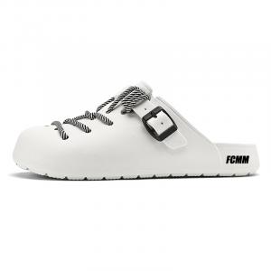 FCMM Тканые устойчивые к истиранию противоскользящие тапочки с закрытым носком унисекс белые, цвет White