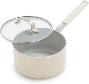 Сотейник GreenPan x Bobby Flay со стеклянной крышкой 2,4 л, кремовый