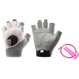Фитнес-перчатки Li-Ning, li-ning glove cherry blossom розовый+steel wire jump rope розовый