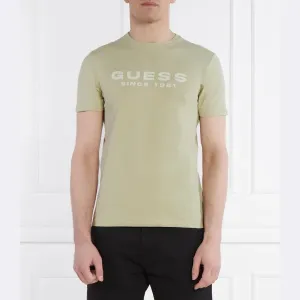 Облегающая футболка Guess, зеленый