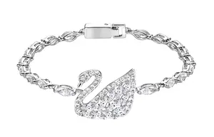 Swarovski Браслет "Лебединое озеро" для женщин из серебра SWAN LAKE