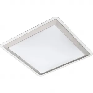 Потолочный светильник LED COMPETA 1 LED-панель 1 шт. Теплый белый LED потолочный светильник Eglo, белый/серебристый/прозрачный