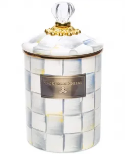 Средний контейнер из эмалированной стали с чеком стерлингов Mackenzie-Childs