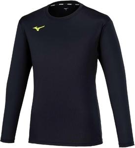 Волейбольная толстовка Mizuno Basic Practice Shirt с длинным рукавом V2MAB532, черный/желтый