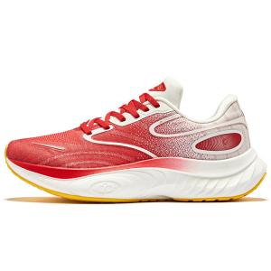 Мужские кроссовки Land Tour Shock Absorbers Low Top для бега киноварно-красные микрокристаллические белые Erke