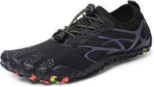 Водные тапочки для плавания и активного отдыха Ziitop, черный/серый