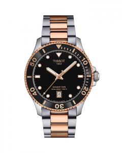 Часы Seastar 1000, 40 мм Tissot, черный
