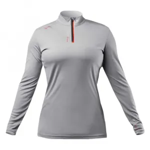 Футболка с длинным рукавом Zhik UVACTIVE tie-down strip half zip, серый