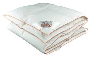 Одеяло RIBECO белый, медный цвет, 135/200 см