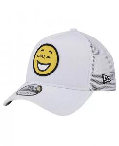 Мужская белая регулируемая кепка LSU Tigers Wink Foam Trucker New Era