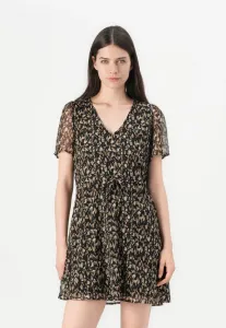 Короткое платье vifalia с v-образным вырезом, повседневное платье Vila, Black/Hazel