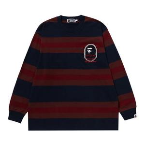Футболка BAPE Badge Hoop Long-Sleeve Tee, Navy