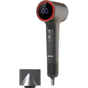 Фен с отрицательными ионами для ухода за волосами, домашнее использование, высокая мощность обдува, быстрая сушка, бережный уход за волосами, L HDT001S Lenovo, серый