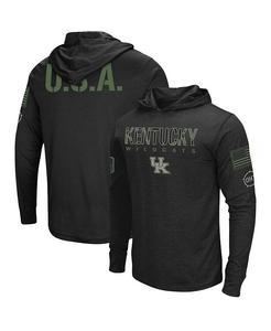 Мужская черная футболка с длинным рукавом и принтом в стиле милитари Kentucky Wildcats OHT Colosseum, черный