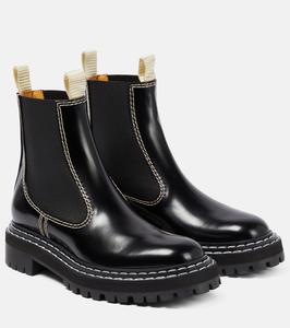 Кожаные ботильоны Proenza Schouler, черный