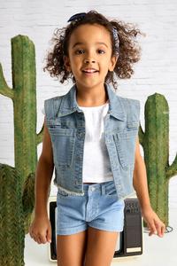 Детские джинсовые шорты Mayoral, синий