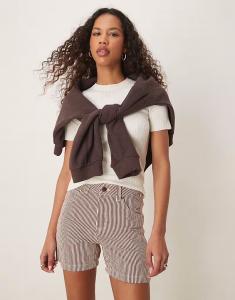 Шорты плотника Dickies Hickory Stripe цвета капучино-коричневого цвета