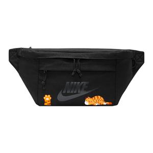 Nike Тканевая поясная сумка Regular Unisex черная, Fat cat