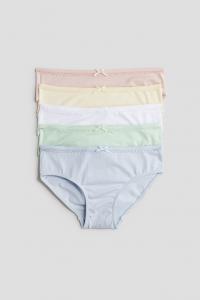 Упаковка из 5 хлопковых трусов H&M, мультиколор