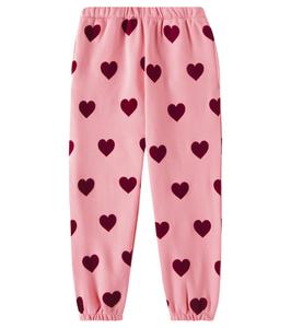 Спортивные брюки из хлопкового джерси с принтом Lou Konges Sløjd, Coeur