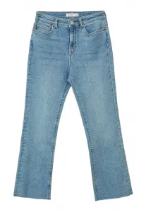 Длинные однотонные джинсы-сигареты Calliope, Blu Denim Medio