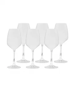 Стаканы для белой воды на ножке 9,5 дюймов, набор из 6 штук Classic Touch, white