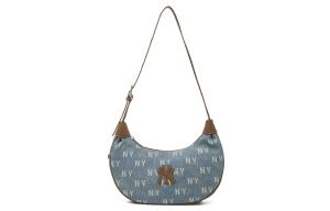 MLB Нью-Йорк Янкиз старый цветок полиэстер плечевая сумка женская джинсовая светло-голубая