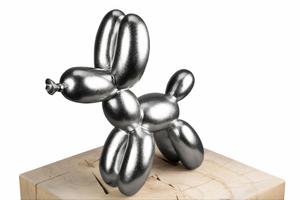 Скульптура KUNSTLOFT, 28x26x10 см, серебристый