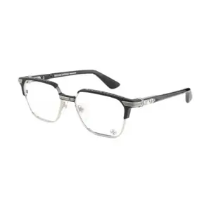Chrome Hearts Оригинальный дизайн 925 Sterling Silver Plate квадратные очки для мужчин черные