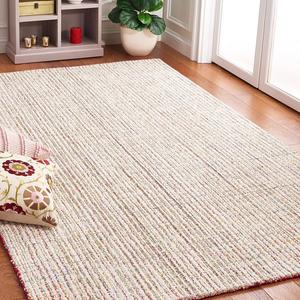 Ковер SAFAVIEH, 153 x 244 см, Abstract Collection, красный и зеленый, ручной работы из шерсти, идеально для помещений с высокой проходимостью в гостиной, спальне (ABT481Q)